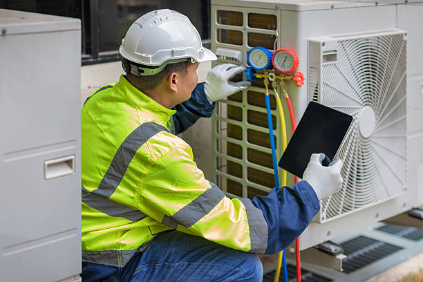 Professional Air Duct Cleaning technician working in West Middletown, PA